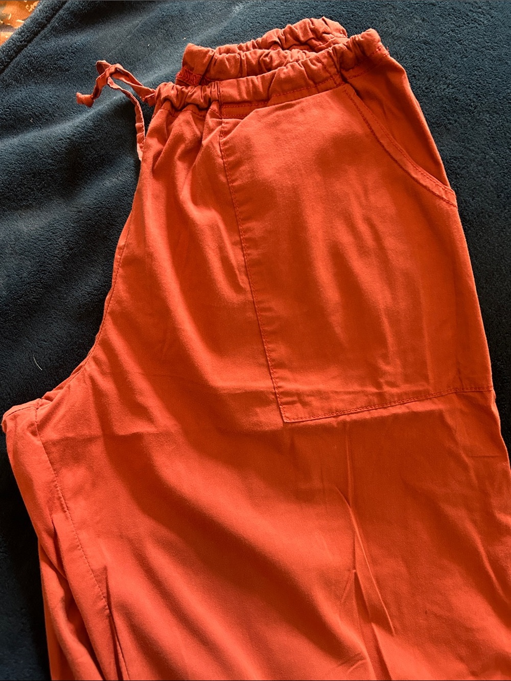 Be Present Vintage Burnt Orange Wide-Leg Drawstring Pants/knickers Sz XL - Picture 3 of 5